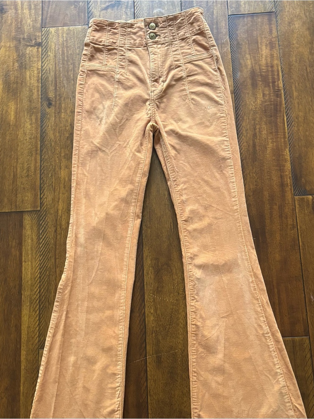 We The Free Jenny High-Rise Cord Slim Flare Jeans by Free People